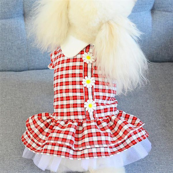 dog apparel cat dress shirt plaid pet puppy fluffy skirt spring/summer clothes 5 sizes
dog apparel cat dress shirt plaid pet puppy fluffy skirt spring/summer clothes 5 sizes
