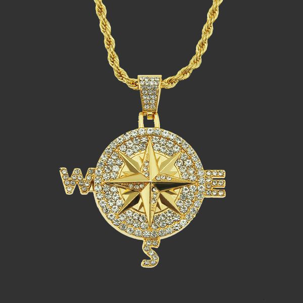amulet neck pendants hip hop wind navigation compass pendant necklace tide brand men's personality exaggerated jewelry, Silver
amulet neck pendants hip hop wind navigation compass pendant necklace tide brand men's personality exaggerated jewelry, Silver