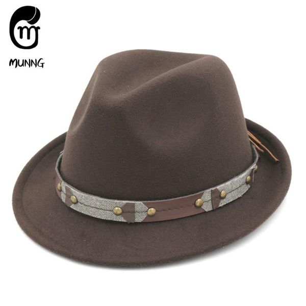 wide brim hats munng wool blend stiff upturn fedora trilby jazz caps skull belt, Blue;gray
wide brim hats munng wool blend stiff upturn fedora trilby jazz caps skull belt, Blue;gray
