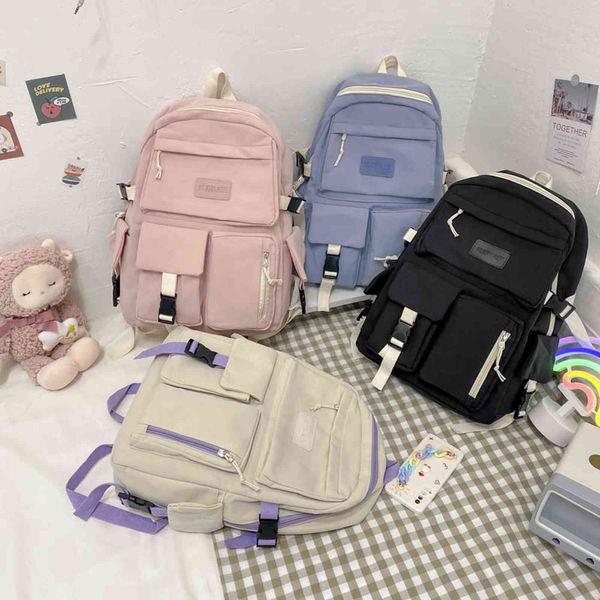 2021 women backpack multi-pocketstravel backpacks students girls canvas school book bag female large capacity rucksack mochila y1105
2021 women backpack multi-pocketstravel backpacks students girls canvas school book bag female large capacity rucksack mochila y1105
