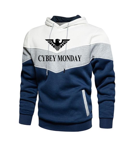 men's hoodies & sweatshirts cybey-monday hoodie long sleeve hooded sudaderas, Black 
men's hoodies & sweatshirts cybey-monday hoodie long sleeve hooded sudaderas, Black