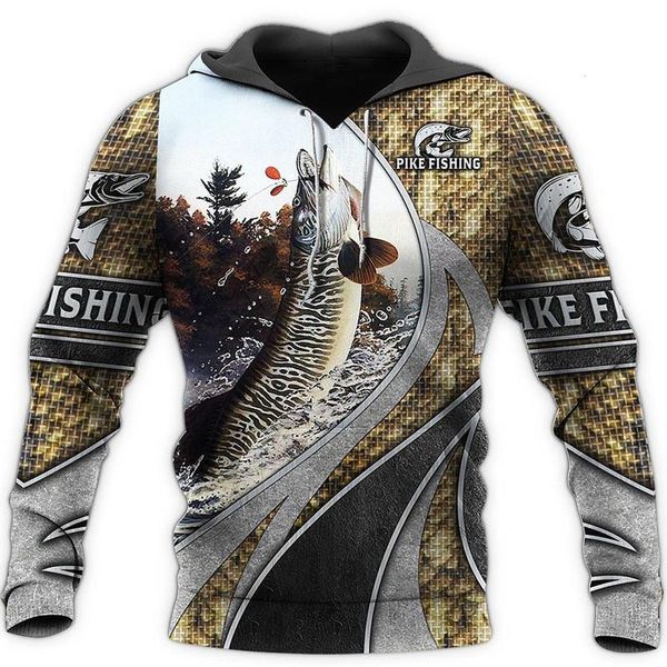 men's hoodies & sweatshirts long-sleeved apparel northern pike fishing 3d overall printing fashion harajuku's zipper hoodie sweats, Black
men's hoodies & sweatshirts long-sleeved apparel northern pike fishing 3d overall printing fashion harajuku's zipper hoodie sweats, Black