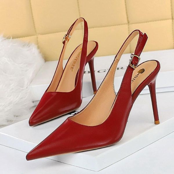 dress shoes plus size 34-43 women pumps shallow mouth and pointed toe high heels slingback sandal buckle strap office lady, Black
dress shoes plus size 34-43 women pumps shallow mouth and pointed toe high heels slingback sandal buckle strap office lady, Black