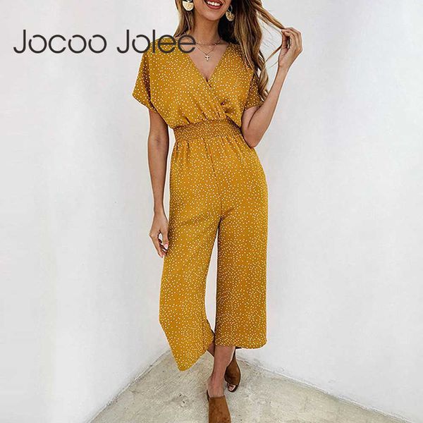 jocoo jolee summer polka dot chiffon jumpsuits casual short sleeve v neck wide leg loose jumpsuit boho beach rompers 210619, Black;white
jocoo jolee summer polka dot chiffon jumpsuits casual short sleeve v neck wide leg loose jumpsuit boho beach rompers 210619, Black;white