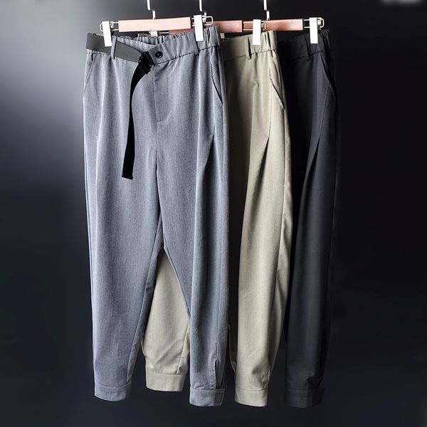 overalls men's fashion brand toe binding velcro hallen loose ice silk casual 9-point pants summer thin small trousers, Black
overalls men's fashion brand toe binding velcro hallen loose ice silk casual 9-point pants summer thin small trousers, Black