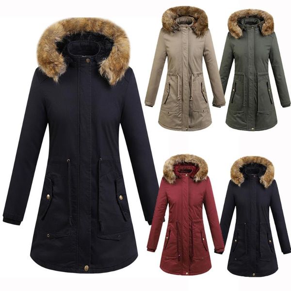 women's jackets fashion large size long sleeve hooded cotton jacket coat women winter warm thick outerwear cotton-padded, Black;brown
women's jackets fashion large size long sleeve hooded cotton jacket coat women winter warm thick outerwear cotton-padded, Black;brown