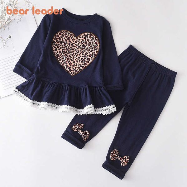 bear leader newborn baby girls clothes sets 1-6y leopard print lace long-sleeved love trousers pants spring clothes 2pcs y0909, White
bear leader newborn baby girls clothes sets 1-6y leopard print lace long-sleeved love trousers pants spring clothes 2pcs y0909, White