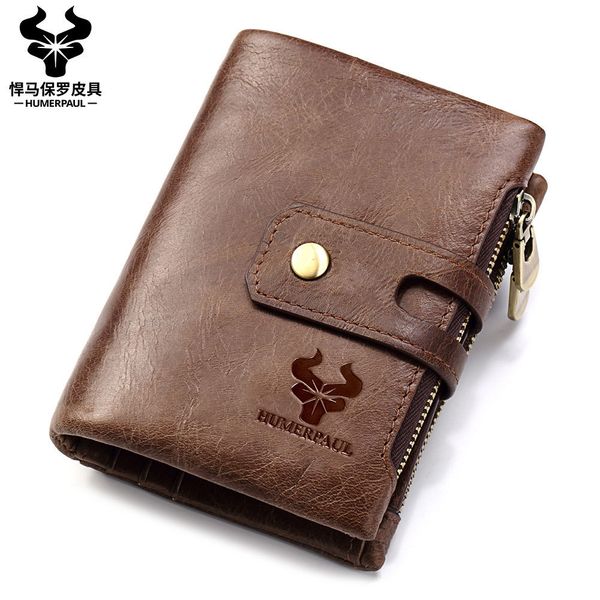 wallet paul men's real leather double zipper buckle multi function zero fashion leisure bag, Red;black
wallet paul men's real leather double zipper buckle multi function zero fashion leisure bag, Red;black