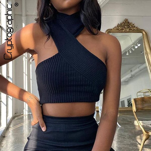 women's tanks & camis cryptographic fashion backless tank for women halter sleeveless club party solid knitted crop slim stree, White
women's tanks & camis cryptographic fashion backless tank for women halter sleeveless club party solid knitted crop slim stree, White