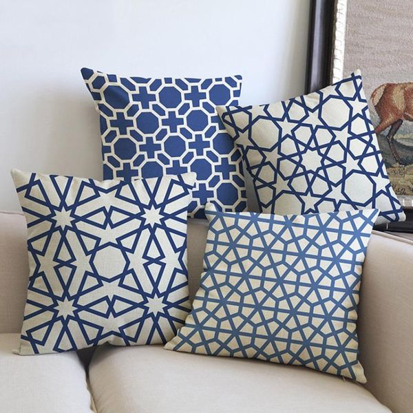 blue geometrics nordic pillow case cotton linen pillows for sofa square decorative cushion cover office, car 45 x 45cm cushion/decorative
blue geometrics nordic pillow case cotton linen pillows for sofa square decorative cushion cover office, car 45 x 45cm cushion/decorative