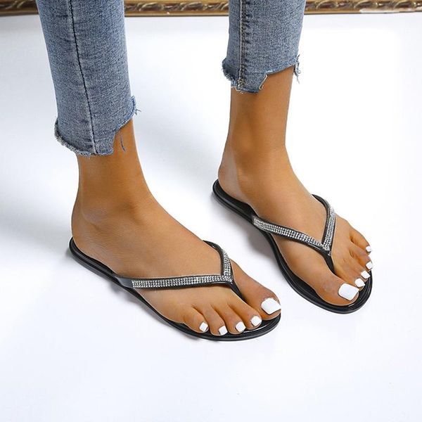 rimocy summer crystal flats sandals women 2021 casual light non-slip beach flip flops woman outdoor comfortable slides female slippers, Black
rimocy summer crystal flats sandals women 2021 casual light non-slip beach flip flops woman outdoor comfortable slides female slippers, Black