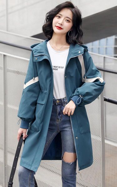 women's trench coats windbreaker jacket long section 2021 autumn korean style loose casual wild tide, Tan;black
women's trench coats windbreaker jacket long section 2021 autumn korean style loose casual wild tide, Tan;black