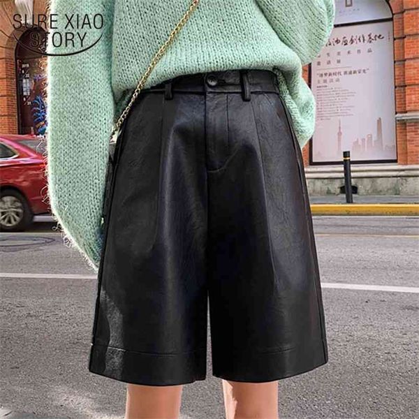 spring pu leather shorts women autumn elastic waist loose trouser plus size korean style fashion clothes 210421, White;black
spring pu leather shorts women autumn elastic waist loose trouser plus size korean style fashion clothes 210421, White;black
