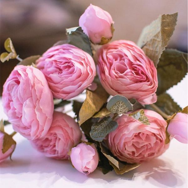 decorative flowers & wreaths 30cm artificial 5 heads 4 small bud silk peony bouquet fake wedding home decoration accessories rose
decorative flowers & wreaths 30cm artificial 5 heads 4 small bud silk peony bouquet fake wedding home decoration accessories rose