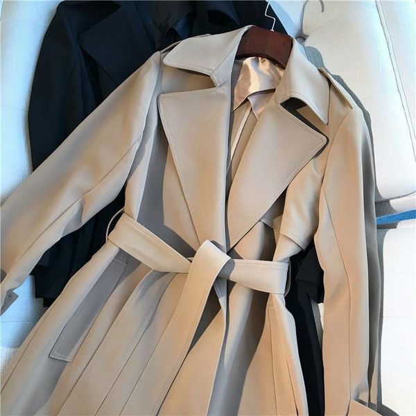 triacetic acid windbreaker mid length waist 2021 spring and autumn loose feminine temperament women's trench coats, Tan;black
triacetic acid windbreaker mid length waist 2021 spring and autumn loose feminine temperament women's trench coats, Tan;black