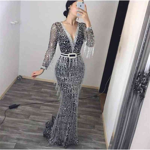 2020 winter women's new dress long sleeve gilded tassel dress new, White;black
2020 winter women's new dress long sleeve gilded tassel dress new, White;black
