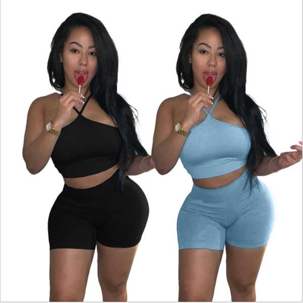simple pure color skew neck sleeveless skinny crop and short 2 pieces set tight club tracksuits women's, Gray
simple pure color skew neck sleeveless skinny crop and short 2 pieces set tight club tracksuits women's, Gray