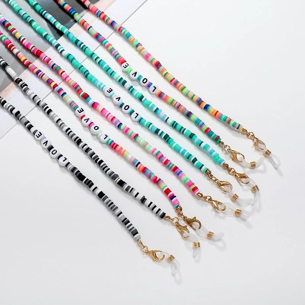 bohemian polymer clay soft ceramic beads glasses chains multi-color non-slip fashion glasses and sunglasses rope chain
bohemian polymer clay soft ceramic beads glasses chains multi-color non-slip fashion glasses and sunglasses rope chain