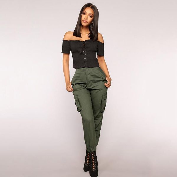 women's pants & capris winter autumn women high waist cargo vintage harajuku bf wide leg elastics ankle-tied trousers u3gd, Black;white
women's pants & capris winter autumn women high waist cargo vintage harajuku bf wide leg elastics ankle-tied trousers u3gd, Black;white