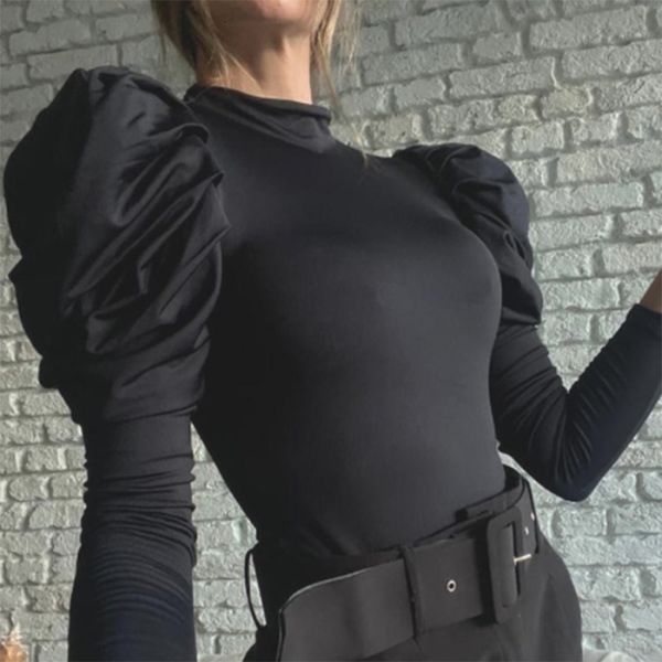 women's knits & tees women blouse spring warm long sleeve turtleneck sheath black elegant elastic female casual party body gh, White
women's knits & tees women blouse spring warm long sleeve turtleneck sheath black elegant elastic female casual party body gh, White