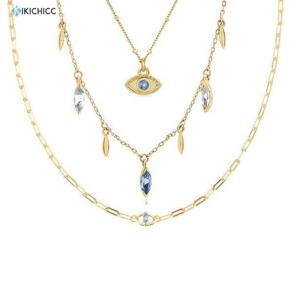chains andywen 925 sterling silver gold lucky eye blue four type long chain choker necklace women wedding party luxury jewelry gift
chains andywen 925 sterling silver gold lucky eye blue four type long chain choker necklace women wedding party luxury jewelry gift