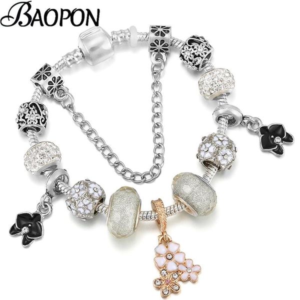 charm bracelets silver color crystal flower for women with snake chain brand jewelry gift drop, Golden;silver
charm bracelets silver color crystal flower for women with snake chain brand jewelry gift drop, Golden;silver