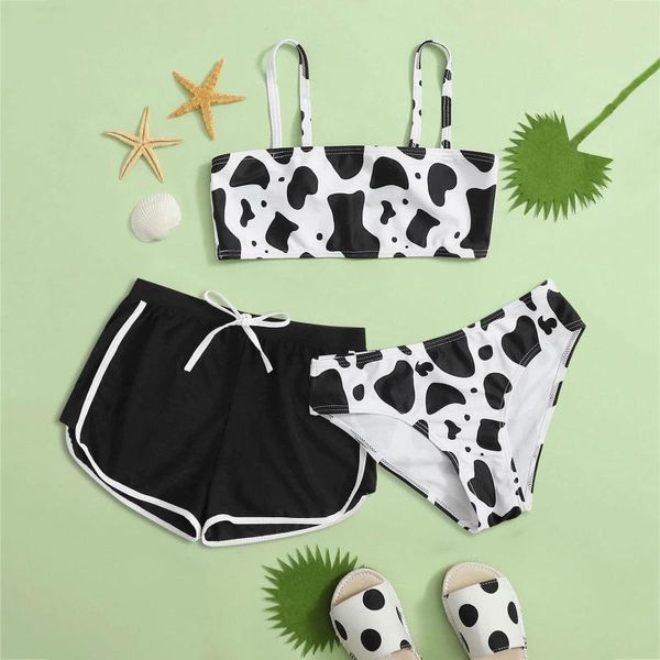 one-pieces 8-14 years swimwear young girls 2021 summer cute crisscross back cow floral printed three-piece children swimsuit outfits, Black
one-pieces 8-14 years swimwear young girls 2021 summer cute crisscross back cow floral printed three-piece children swimsuit outfits, Black