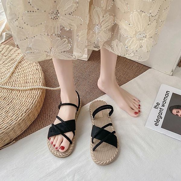 sandals 2021 summer shoes ladies flat mujer thin striped gladiator beach flip flops women's, Black
sandals 2021 summer shoes ladies flat mujer thin striped gladiator beach flip flops women's, Black