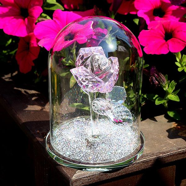 decorative objects & figurines h&d crystal pink rose flower paperweight glass dome figurine collectible statue gift wedding table centerpiec
decorative objects & figurines h&d crystal pink rose flower paperweight glass dome figurine collectible statue gift wedding table centerpiec
