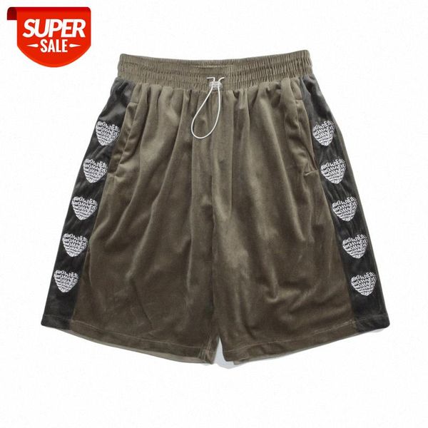 string standard love embroidery shorts men's street stitching contrast color drape velvet casual five-point pants #zq6z, Black
string standard love embroidery shorts men's street stitching contrast color drape velvet casual five-point pants #zq6z, Black