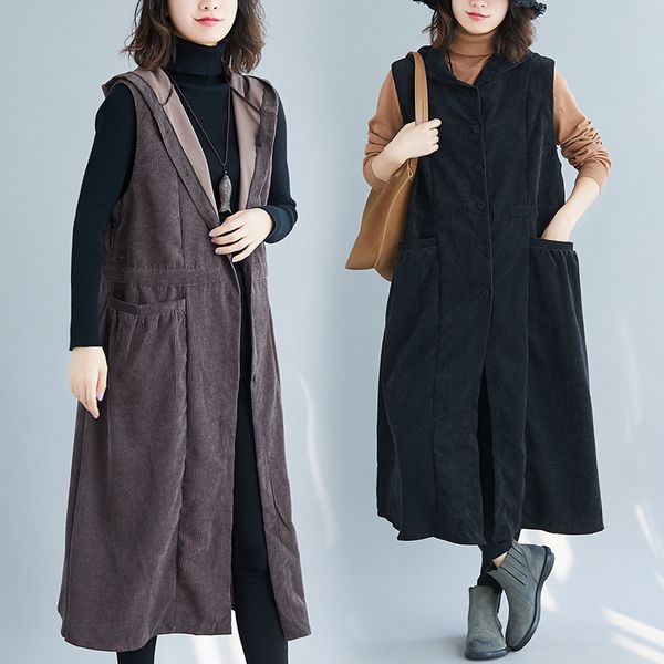 corduroy vt vt autumn winter women's 2021 medium and long outer wear et fashion, Black;white
corduroy vt vt autumn winter women's 2021 medium and long outer wear et fashion, Black;white
