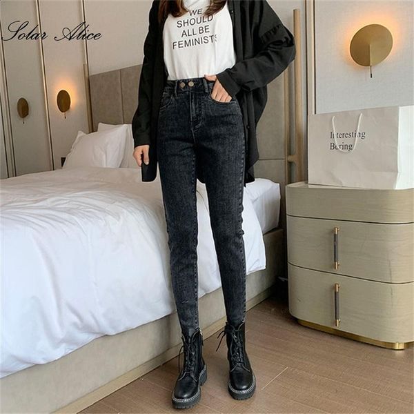 women's jeans 2021 autumn and winter high-waisted small-footed ankle-length double button stretch casual pants, Blue
women's jeans 2021 autumn and winter high-waisted small-footed ankle-length double button stretch casual pants, Blue