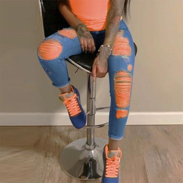 women's jeans orange print ripped for women denim pencil pants high waist skinny boyfriend torn jeggings large size mom 2021, Blue
women's jeans orange print ripped for women denim pencil pants high waist skinny boyfriend torn jeggings large size mom 2021, Blue
