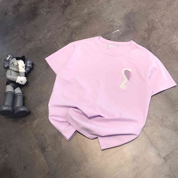 2022 factory wholesale new model version men's and women's cute pullover love embroidery round neck short sleeve t-shirt, White
2022 factory wholesale new model version men's and women's cute pullover love embroidery round neck short sleeve t-shirt, White