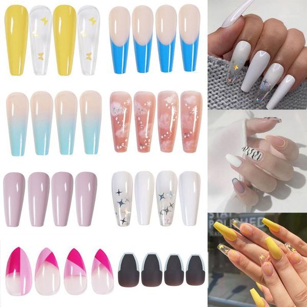 pcs/set fashion false nail tips full coverage long ballerina coffin fake diy art manicure tools detachable tip1, Red;gold
pcs/set fashion false nail tips full coverage long ballerina coffin fake diy art manicure tools detachable tip1, Red;gold