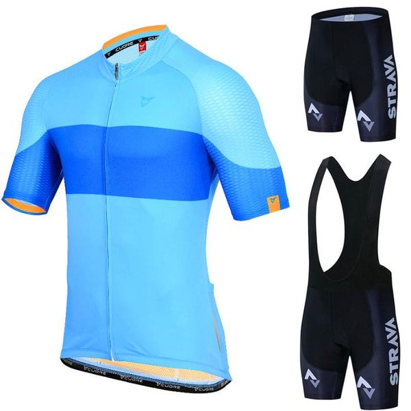 summer man strava short sleeve cycling jersey set mountain bicycle wear quick-dry breathable racing bike clothing ropa ciclismo sets, Black;blue
summer man strava short sleeve cycling jersey set mountain bicycle wear quick-dry breathable racing bike clothing ropa ciclismo sets, Black;blue