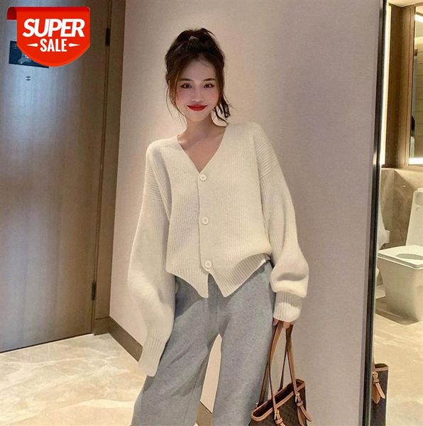 sweater year female korean gentle wind knitted loose white net red lantern sleeve cardigan #rz8o, Black;gray
sweater year female korean gentle wind knitted loose white net red lantern sleeve cardigan #rz8o, Black;gray
