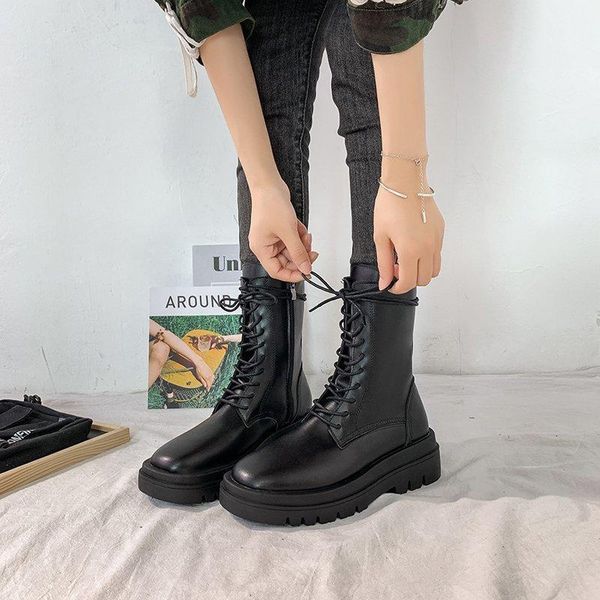 boots leather platform women chunky motorcycle for ankle round toe botas de mujer1, Black
boots leather platform women chunky motorcycle for ankle round toe botas de mujer1, Black