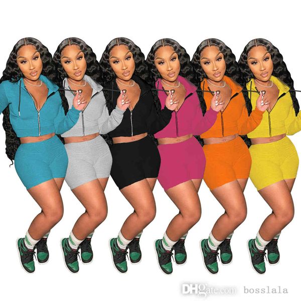 women sports tracksuits casual two piece hoodie jacket zipper shorts jogger suit solid color sweater long sleeve autumn sportswear s-xxl, Gray
women sports tracksuits casual two piece hoodie jacket zipper shorts jogger suit solid color sweater long sleeve autumn sportswear s-xxl, Gray