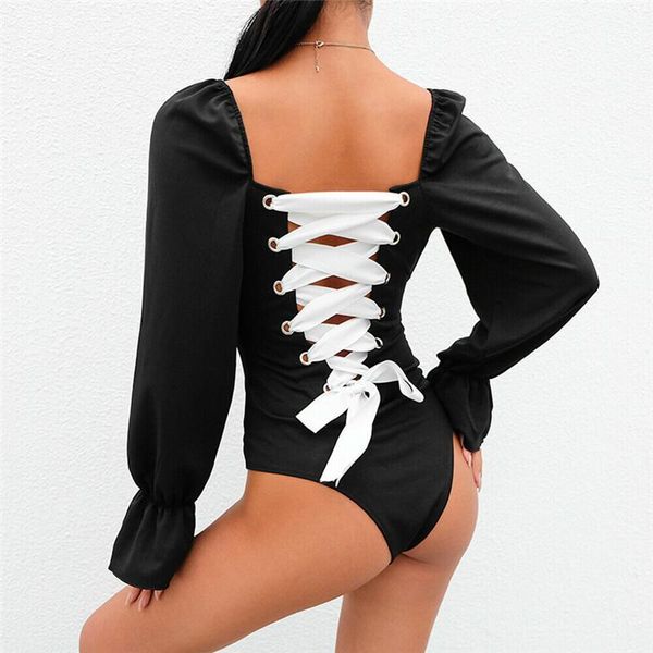 women's jumpsuits & rompers fashion women bodysuit jumpsuit hollow out backless hubble-bubble long flare sleeve leotard bodycon bodysui, Black;white
women's jumpsuits & rompers fashion women bodysuit jumpsuit hollow out backless hubble-bubble long flare sleeve leotard bodycon bodysui, Black;white