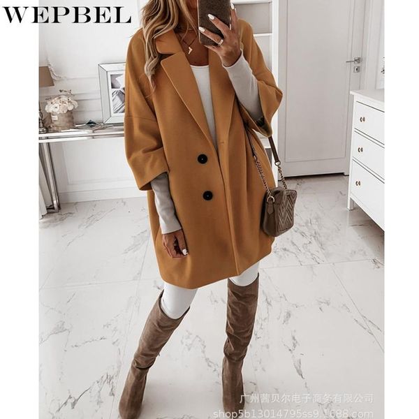 women's jackets wepbel coat casual solid color loose pockets autumn single-breasted turn-down collar three quarter sleeve, Black;brown
women's jackets wepbel coat casual solid color loose pockets autumn single-breasted turn-down collar three quarter sleeve, Black;brown