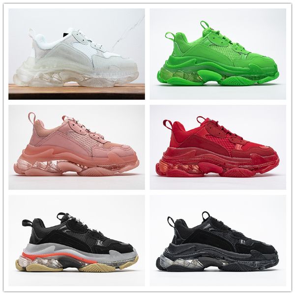 2021 crystal bottom clear sole paris triple s shoes 17fw sneakers letter black cream red dad platform retro ladies mens womens casual traine
2021 crystal bottom clear sole paris triple s shoes 17fw sneakers letter black cream red dad platform retro ladies mens womens casual traine