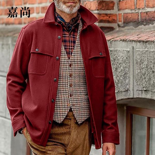 foreign trade europe and america men's solid color jacket slim single-breasted jackets, Black;brown
foreign trade europe and america men's solid color jacket slim single-breasted jackets, Black;brown