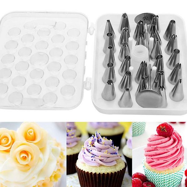 baking & pastry tools 26pcs/set russian icing piping tips diy dessert set with coupler flower nails cake decorating
baking & pastry tools 26pcs/set russian icing piping tips diy dessert set with coupler flower nails cake decorating