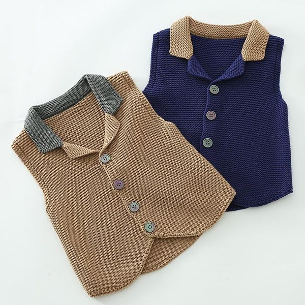 jackets color patchwork infant baby sweater sleeveless knitting coat born boys cardigan toddler vest, Blue;gray
jackets color patchwork infant baby sweater sleeveless knitting coat born boys cardigan toddler vest, Blue;gray