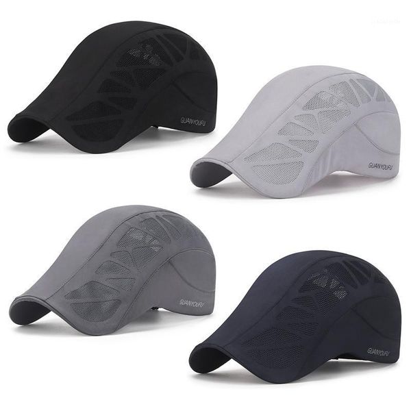 men's mesh breathable beret hat summer quick drying sun for women sboy detective cap el chef hats restaurant work berets, Blue;gray
men's mesh breathable beret hat summer quick drying sun for women sboy detective cap el chef hats restaurant work berets, Blue;gray