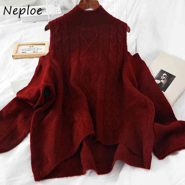 winter korean loose sweaters shoulder strapless knitted pollovers chic twist patchwork jackets women 1g881 210430, White;black
winter korean loose sweaters shoulder strapless knitted pollovers chic twist patchwork jackets women 1g881 210430, White;black