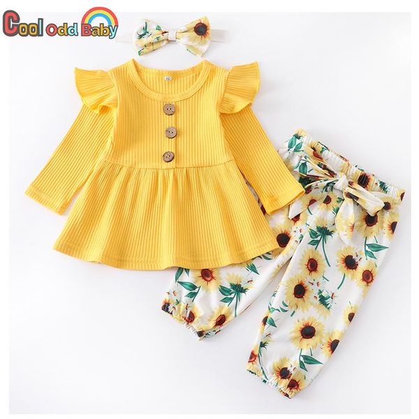 clothing sets 3pcs spring born infant fashion baby girl clothes set yellow knitted sunflower print pants headband fall outfits, White
clothing sets 3pcs spring born infant fashion baby girl clothes set yellow knitted sunflower print pants headband fall outfits, White