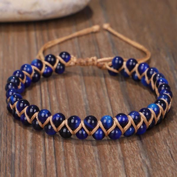 charm bracelets handmade natural stone warp bracelet blue tiger eye beads string braided double layer yoga bangle women men, Golden;silver
charm bracelets handmade natural stone warp bracelet blue tiger eye beads string braided double layer yoga bangle women men, Golden;silver