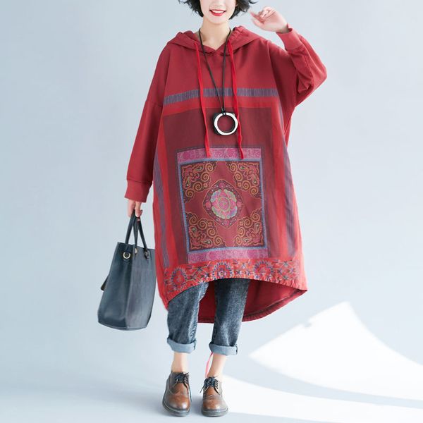 dresses women's autumn hooded loose plus size casual printing long dress gradient irregular sweater, Black;gray
dresses women's autumn hooded loose plus size casual printing long dress gradient irregular sweater, Black;gray